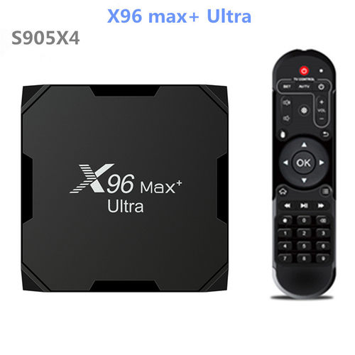 X96 max+ Ultra机顶盒S905X4安卓11原生电视盒子8k视频4GB/64GB-封面