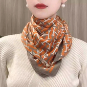 围巾女款 春秋假领子百搭女假领磁扣三角巾大丝巾围脖护颈 2025新款