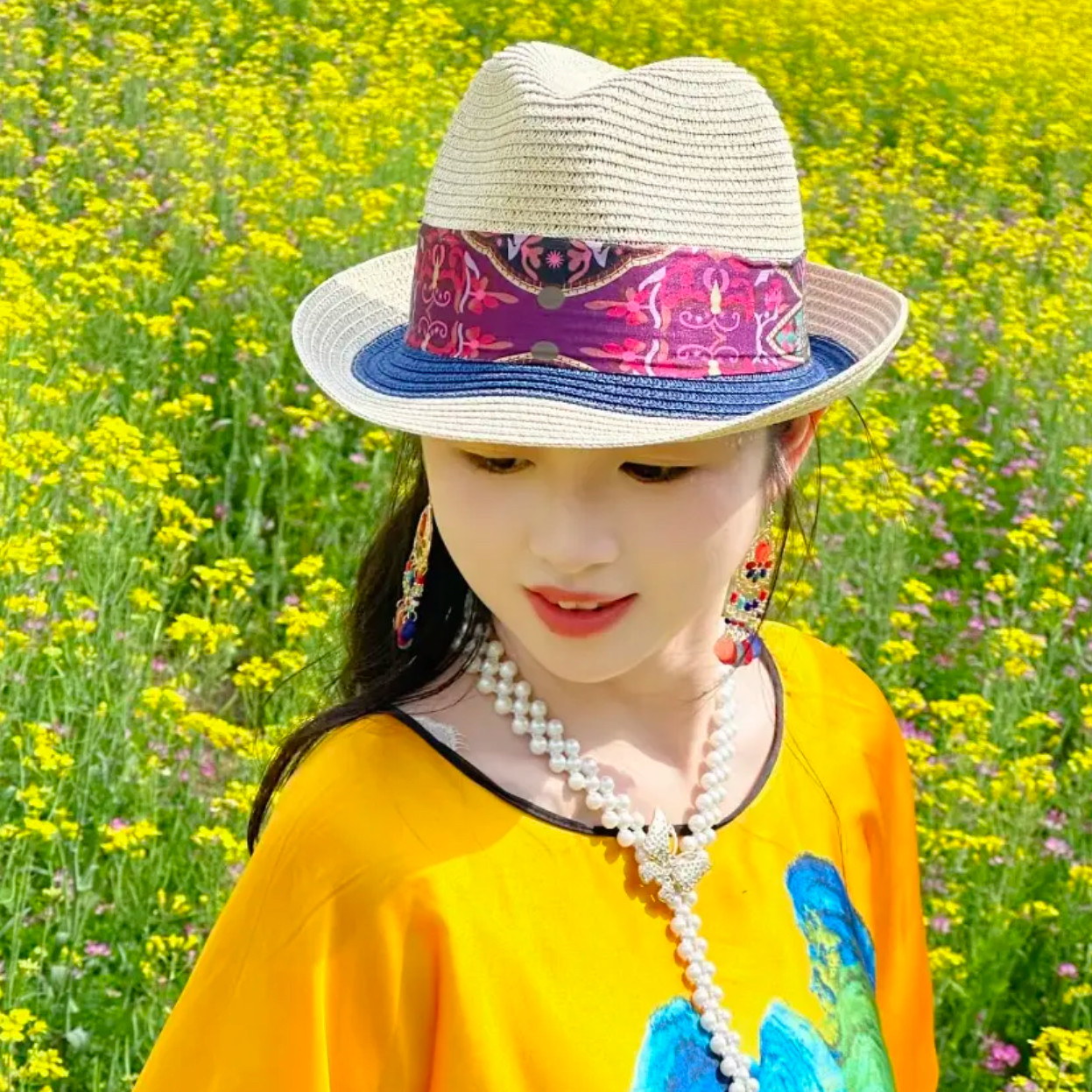 2026民族风小礼帽海边沙滩防晒遮阳春夏季度假旅游韩版草帽帽子女
