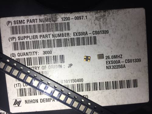 X3G026000B91H-X  26M 原装加高  3225  26.000MHZ 贴片无源晶振
