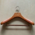 Solid Wood Clothes Hanger with Trouser Rod