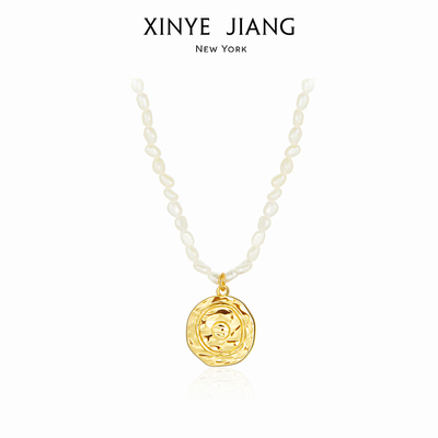 简约XinyeJiang珍珠项链黄金