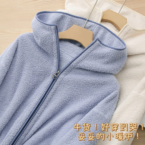 出口高端！日本很有名的国民品牌！品质佳！摇粒绒保暖宽松外套女