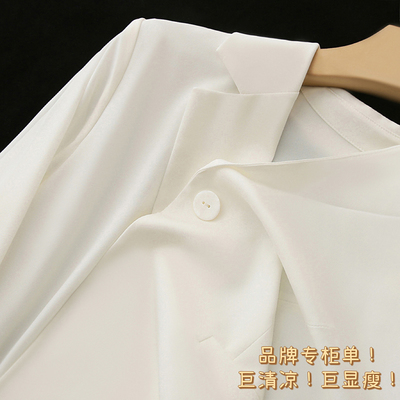 专柜同款！非常高及！衣型俊的飞起！重磅斜纹桑蚕真丝西装女薄夏