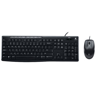 罗技MK200有线键盘鼠标套装台式电脑办公家用游戏通用键鼠MK120