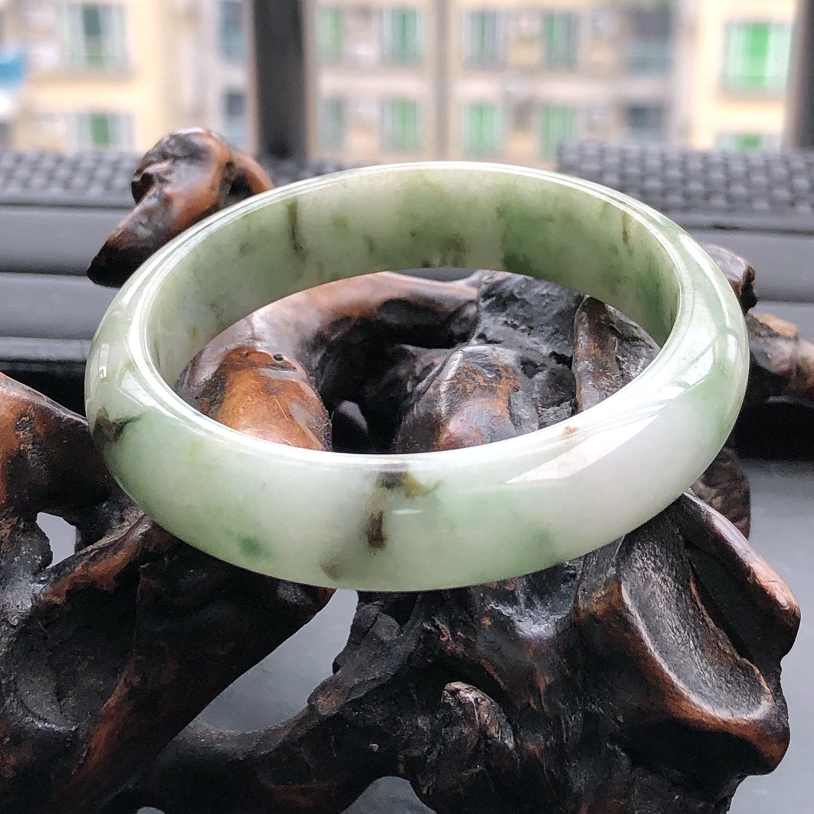 53圈缅甸天然翡翠A货正圈手镯