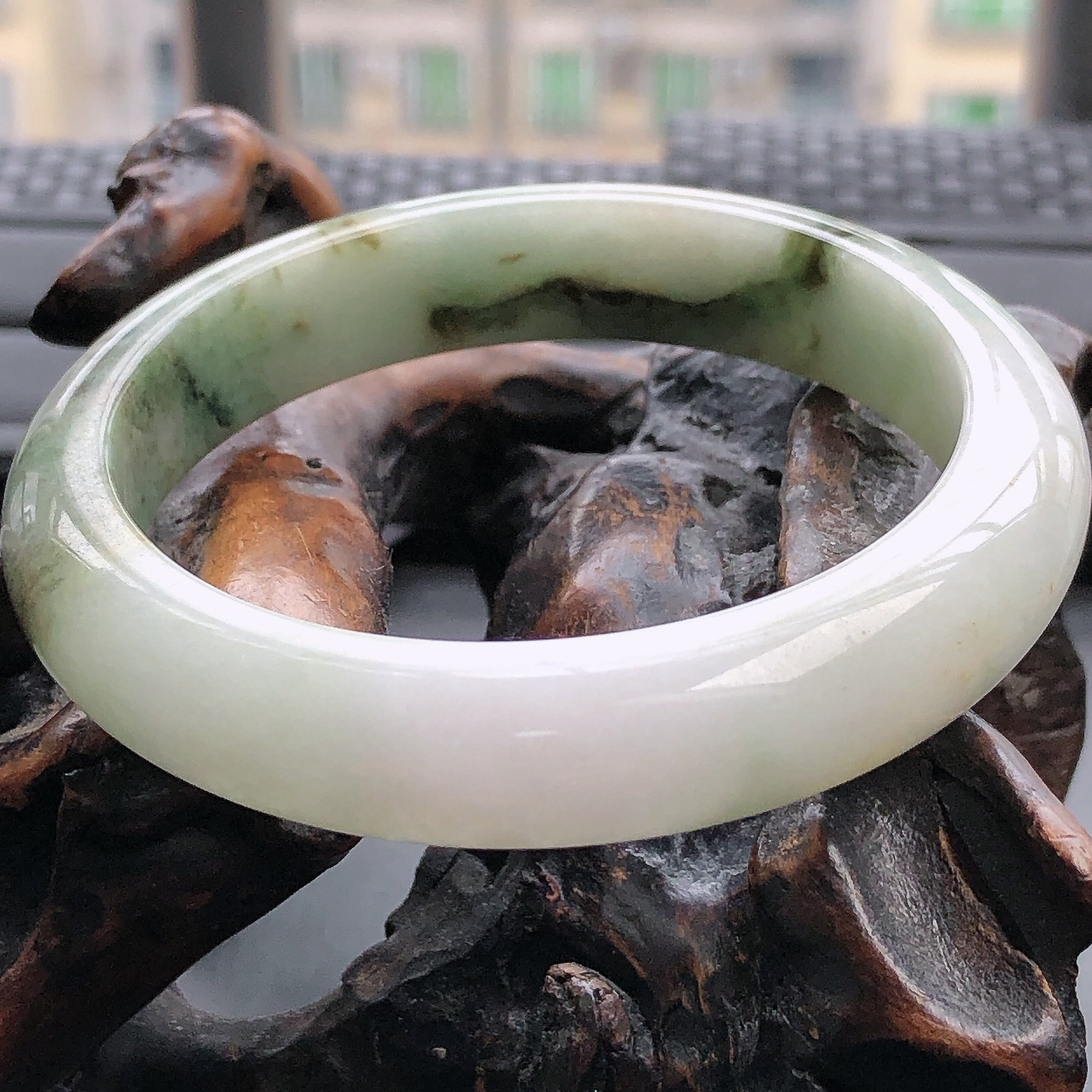 53圈缅甸天然翡翠A货正圈手镯
