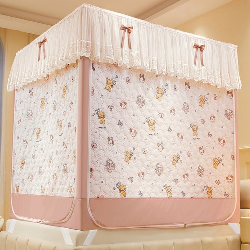 保暖防风冬季防寒加棉遮光帘蚊帐