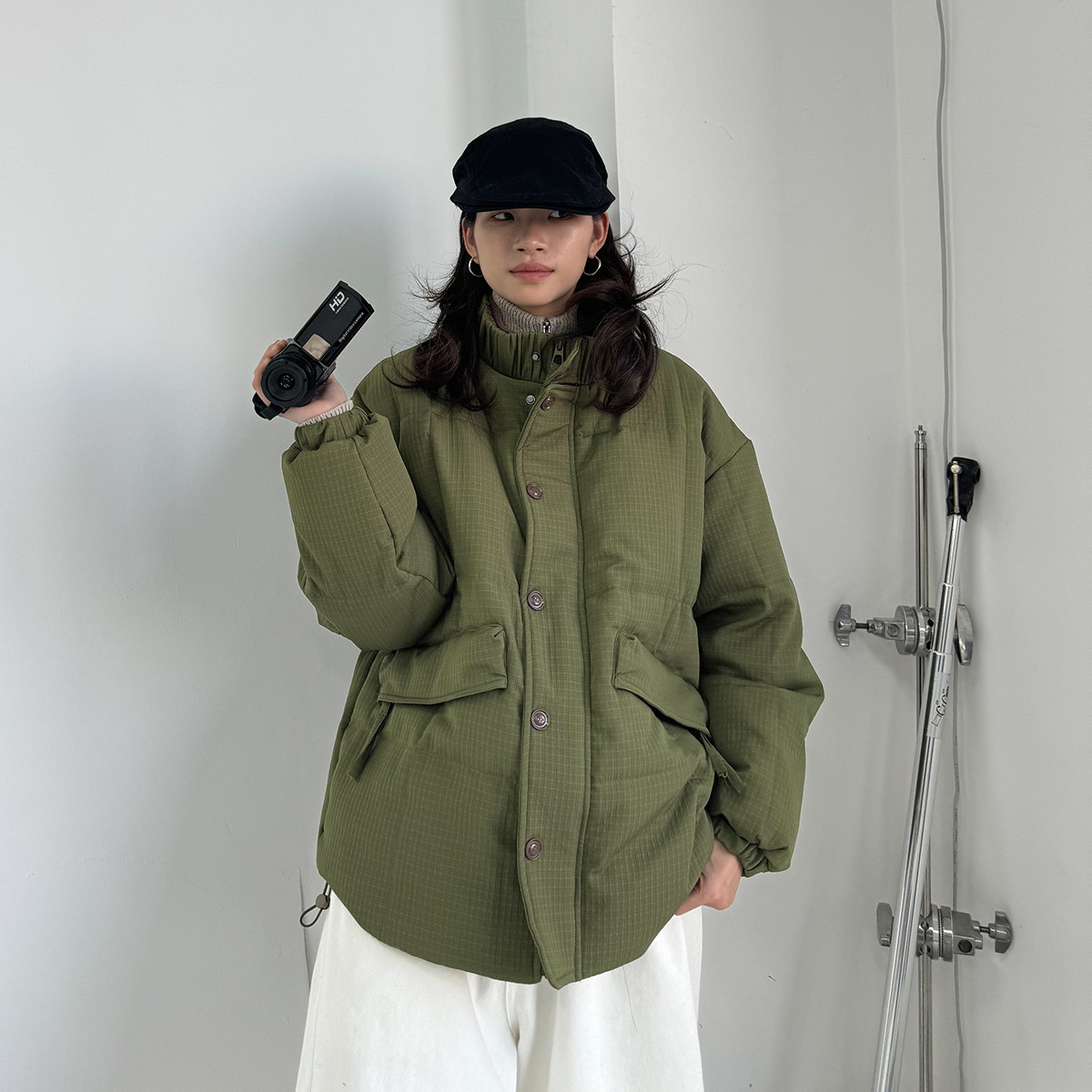 SLEEPZOO24AW暗格纹羽绒服