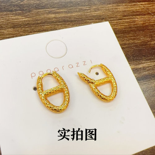 法式复古猪鼻子耳环女经典时尚小