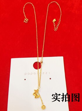爆闪碎碎冰马上有钱套链项链黄金