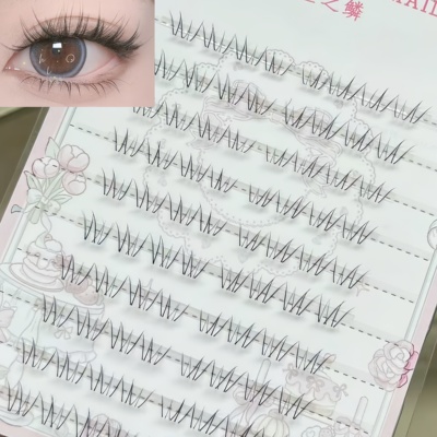 人鱼之鳞小花仙下睫毛清淡斜飞