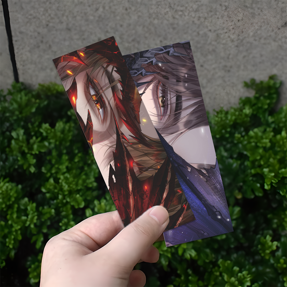 12张世界之外眼睛书签小卡二次元乙游易遇夏萧因顾时夜柏源LOMO卡