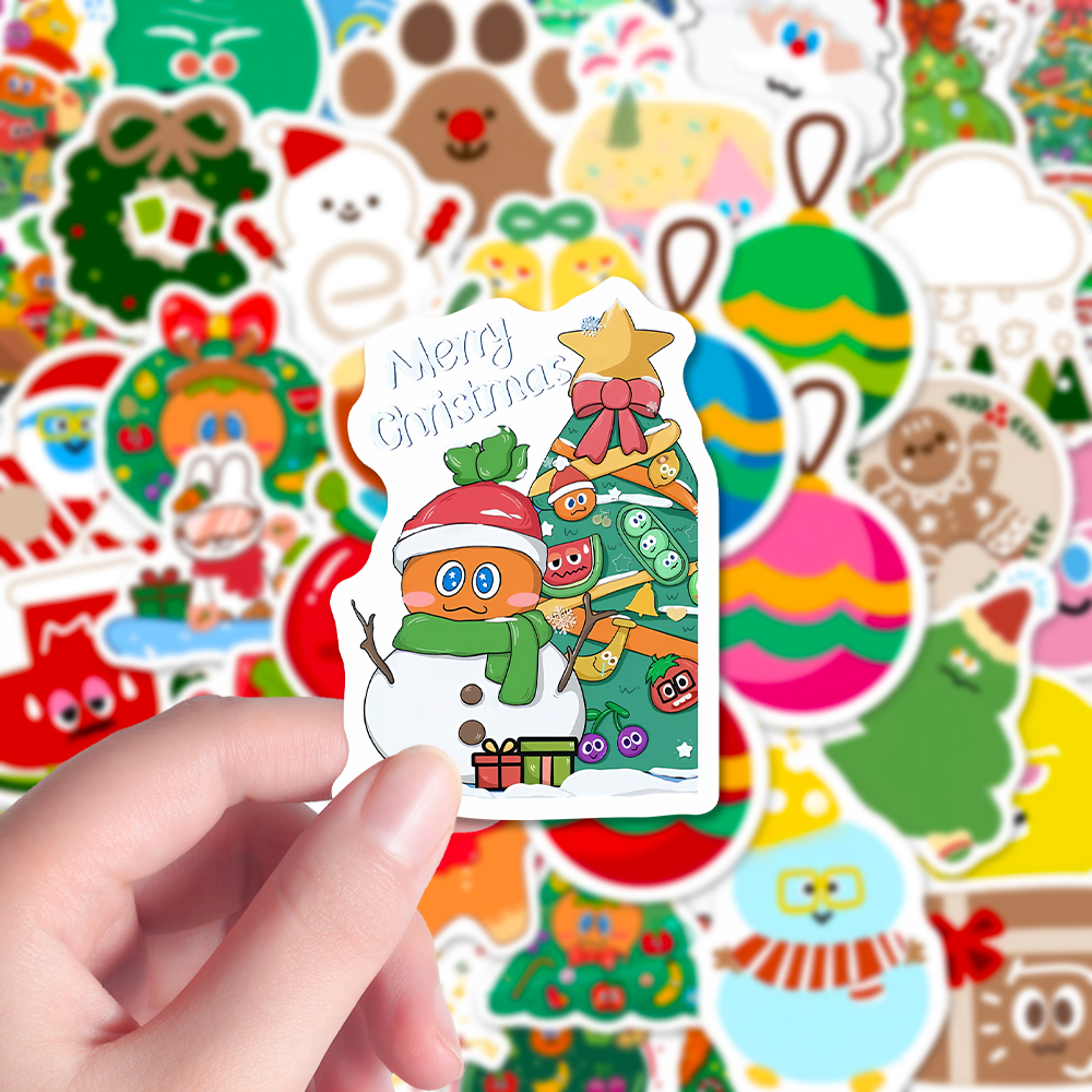 wmls自己的圣诞树五月天贴纸可爱卡通节日氛围素材创意装饰卜卜贴