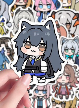 114张二次元创意doro系列明日方舟贴纸游戏人物角色diy笔记平板贴