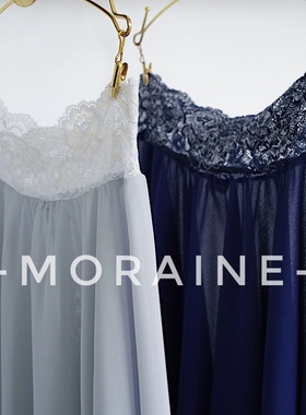 Moraine梦莲芭蕾360度大裙摆前短后长弹力蕾丝腰雪纺体服长裙半透