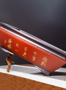 手工彩绘钴锭长方大号花盆