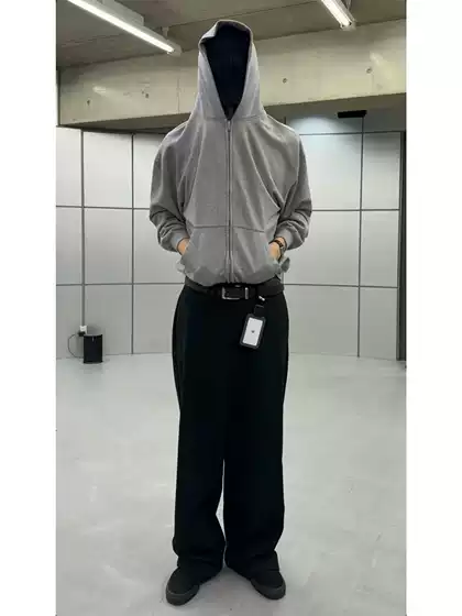 B Independent Floral Gray Mud-Dyed Hooded Sweatshirt, Kenijima Same Style Washed Double-Zip Jacket, Vibe Style