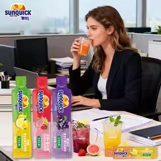 Sunquick新的柠檬浓缩汁0脂补VC