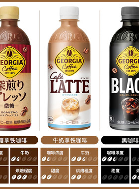 乔治亚即饮咖啡冰美式拿铁