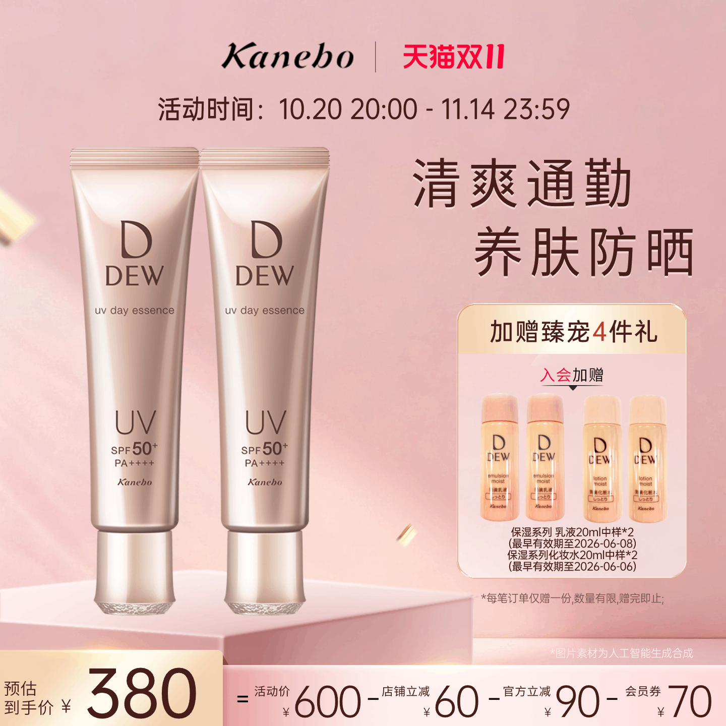 kanebo/嘉娜宝面部DEW防晒隔离