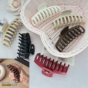 软质硅胶鲨鱼夹子防撞保护后脑勺发夹防摔抓夹龙骨顶夹发饰头饰品