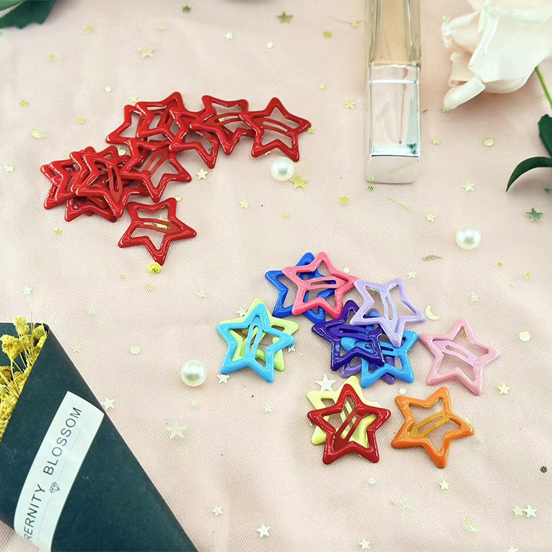 发饰多巴胺发夹BB夹五角星星星