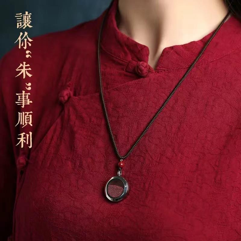 2026美众珠宝 原矿朱砂高含量紫金砂嘎乌盒吊坠嘎乌瓶男女款挂件