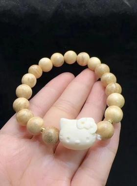 2026奶香木kitty猫头卡通手链奶香木手串新中式手串diy手链