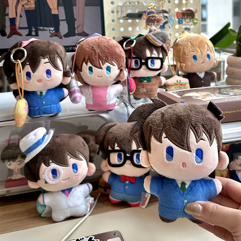 灵动创想名侦探柯南咖啡厅盲盒基德毛绒玩偶小公仔便当盒潮玩挂件