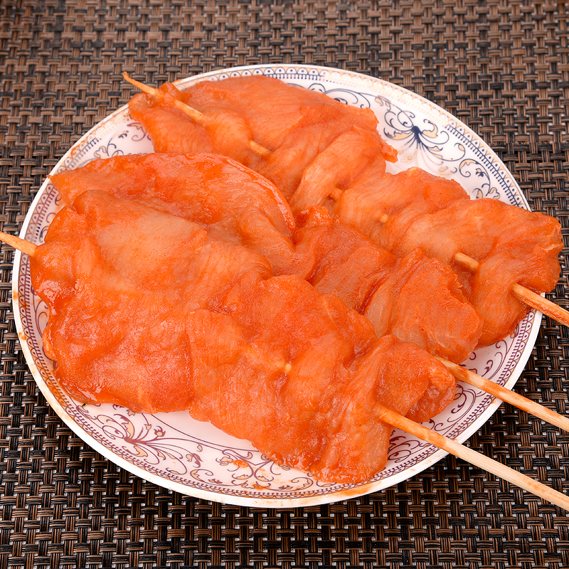 【上海杨记】里脊肉5串 户外烧烤食材配送顾村BBQ野餐肉串半成品