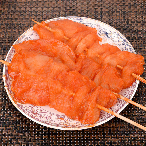 【上海杨记】里脊肉5串 户外烧烤食材配送顾村BBQ野餐肉串半成品