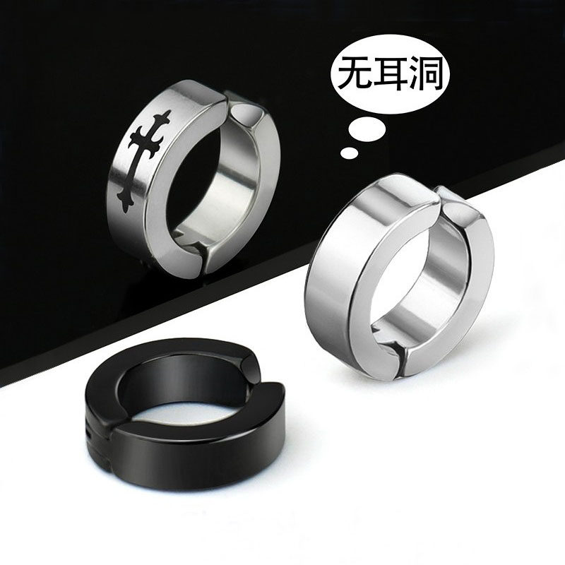 耳夹ins潮朋克嘻哈免孔耳钉夹式