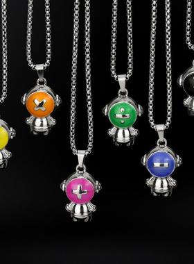 加减乘除太空人项链学生情侣配饰