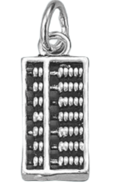 S925纯银如意小算盘吊坠平安挂件