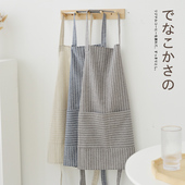 日式 围裙家用厨房棉麻餐饮专用男做饭围裙工作服女士罩衣2025新款