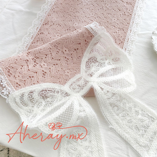 法式刺绣桌旗轻奢高档餐桌垫布