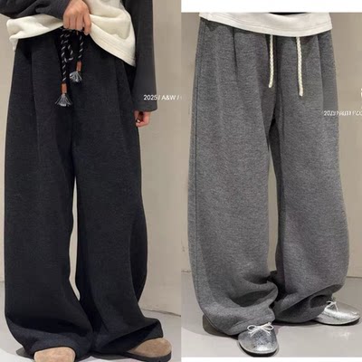 YL 880362净版一体绒直筒糯米裤