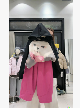 FAZ 6592 一体羊羔毛分割针织运动裤