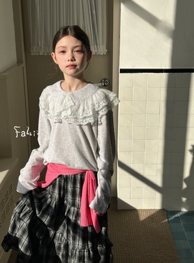 FAZ 8366  双花边领休闲T恤