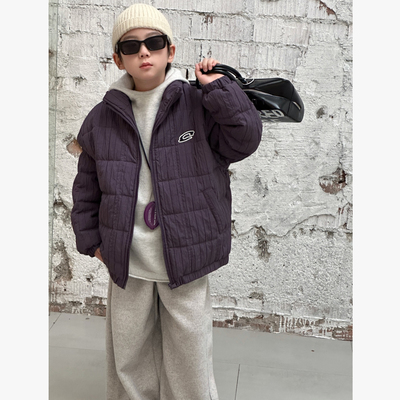 CH 8313 竖条夹克棉衣外套