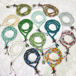 景德镇陶瓷手链闺蜜简约三圈陶瓷手链学生礼物饰品景德镇手工陶瓷