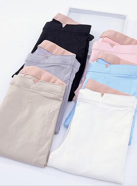 韩版黑色打底裤女外穿百搭显瘦夏