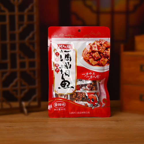 江西风土人情香辣酒糟鱼80g零食