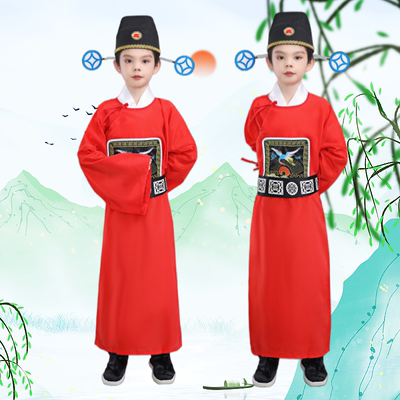 六一戏曲小小芝麻官儿童戏剧戏服