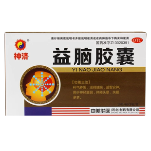 神济益脑胶囊30粒补气滋肾益智安神神经衰弱体倦头晕失眠药