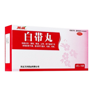 万岁白带丸10袋 清热除湿止带带下量多色黄有味