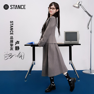 STANCE暗夜蝴蝶545中筒休闲袜女袜秋冬保暖袜子潮 卢静同款