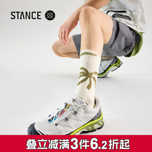 潮袜 556椰树休闲中筒袜子男女棉袜秋冬个性 STANCE TWISTED设计款