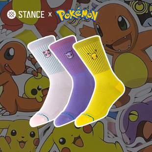 STANCE x POKEMON宝可梦联名礼盒款男女休闲中筒袜秋冬潮流袜子